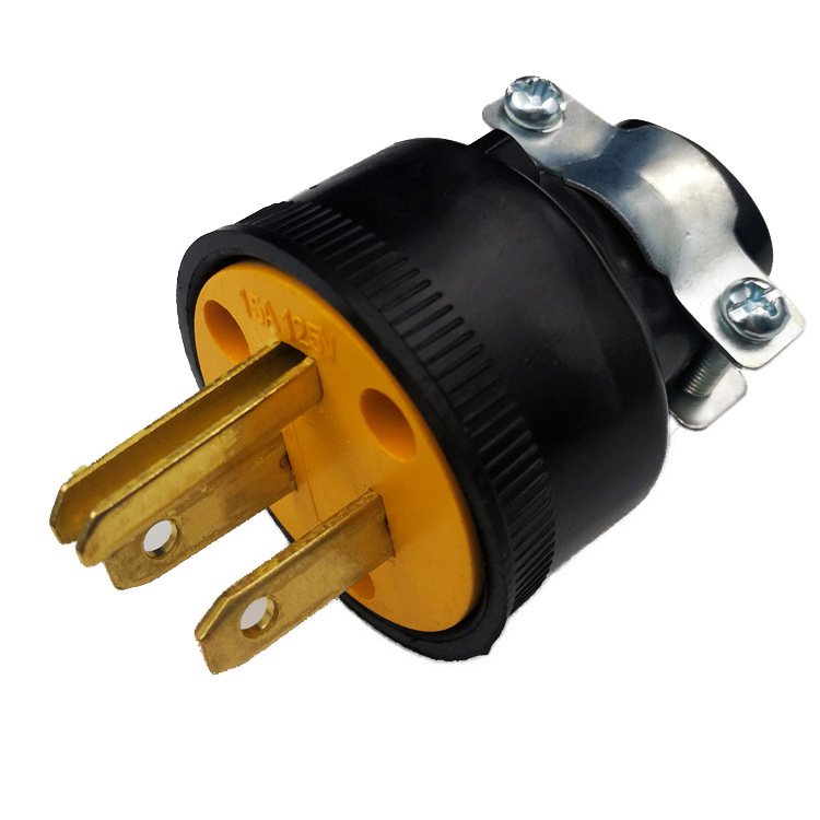 Rubber Explosion-Proof and Anti Drop Plug Electrical Replacement 3 Pins Yellow Plug