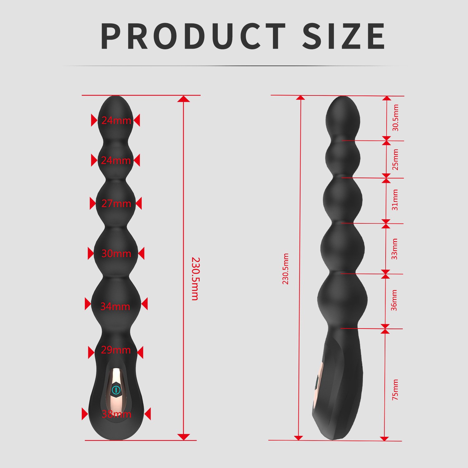 Vibrating Anal Beads 7 Frequency Vibration For Anus Stimulation Super Long Butt Plug Soft Deep Vibration Exercise Plug