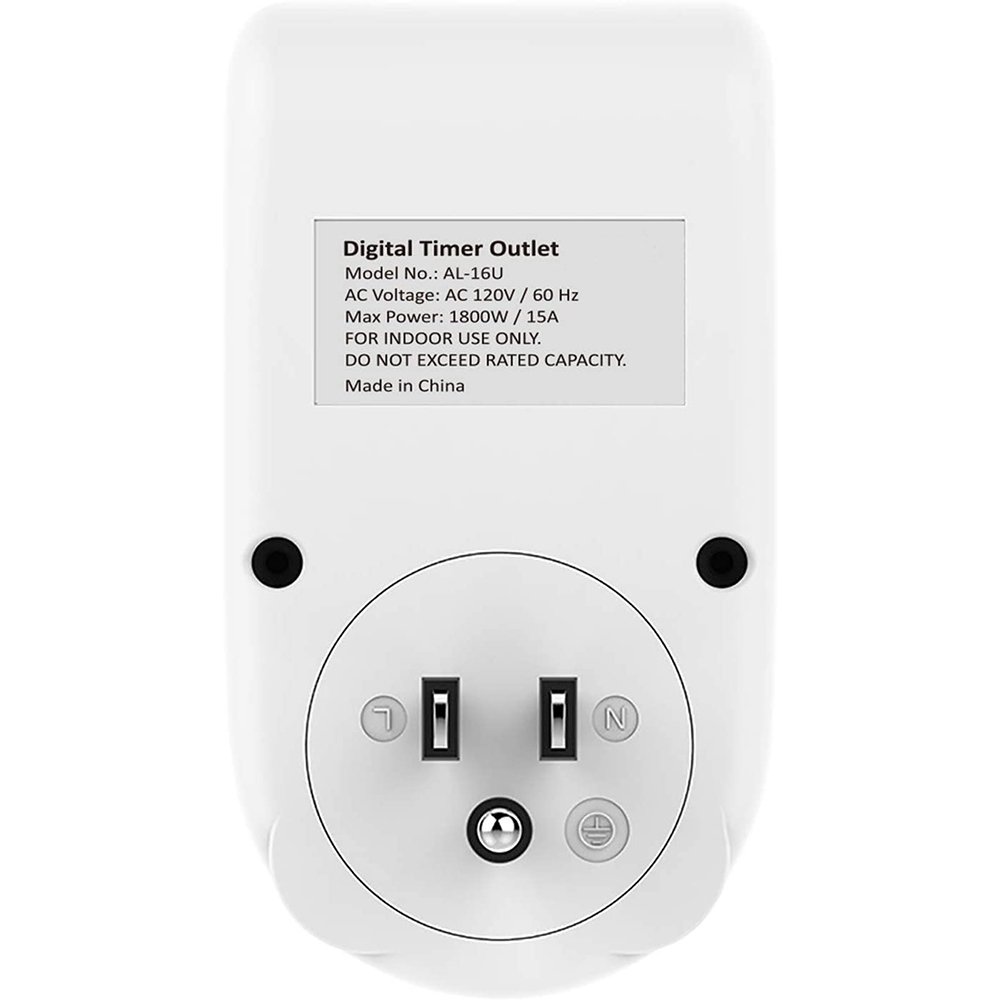 EU/UK/US Timer Outlet 24 Hours Indoor Plug-in Timer Socket and Programmable Lamp and Light Timers for Electrical Outlets