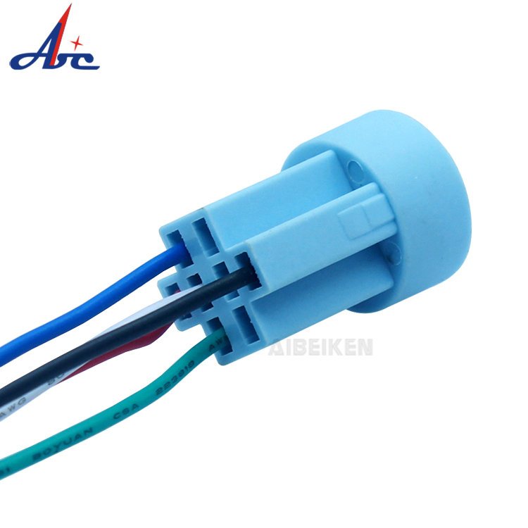 Plastic 19mm Socket Plug Pigtail 5Wire Connector Harness for IB19S Push Button Switch
