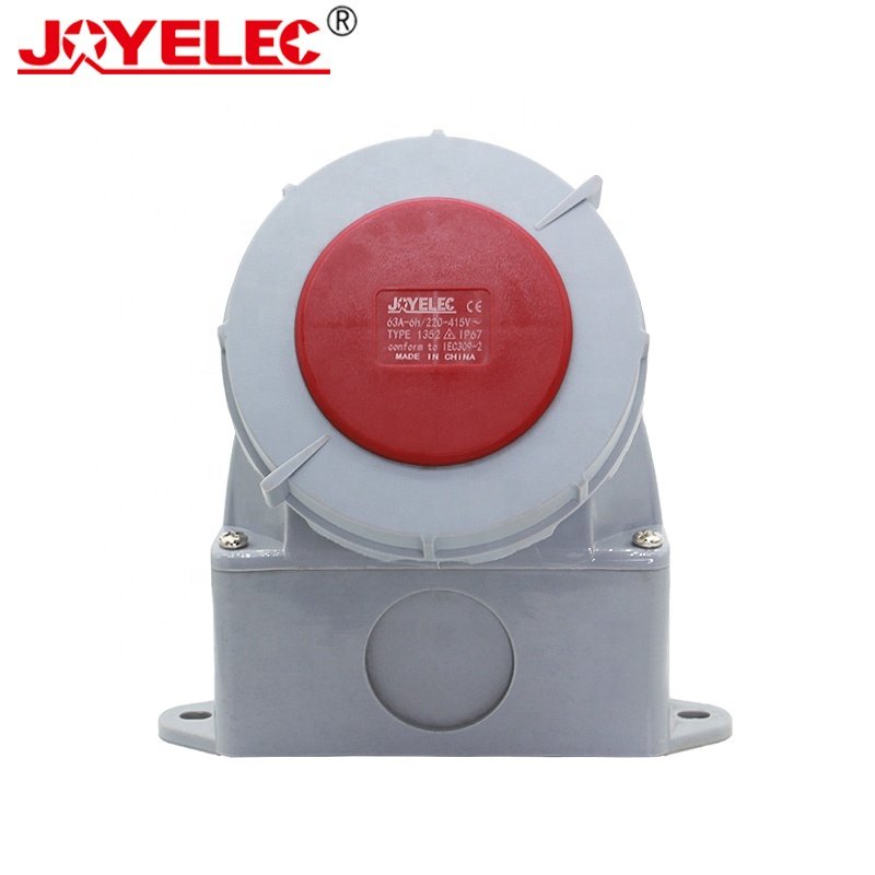 JOYELEC Q1352 5P 63A New Waterproof and Dustproof Plug and Socket Industrial Power Wiring Connector
