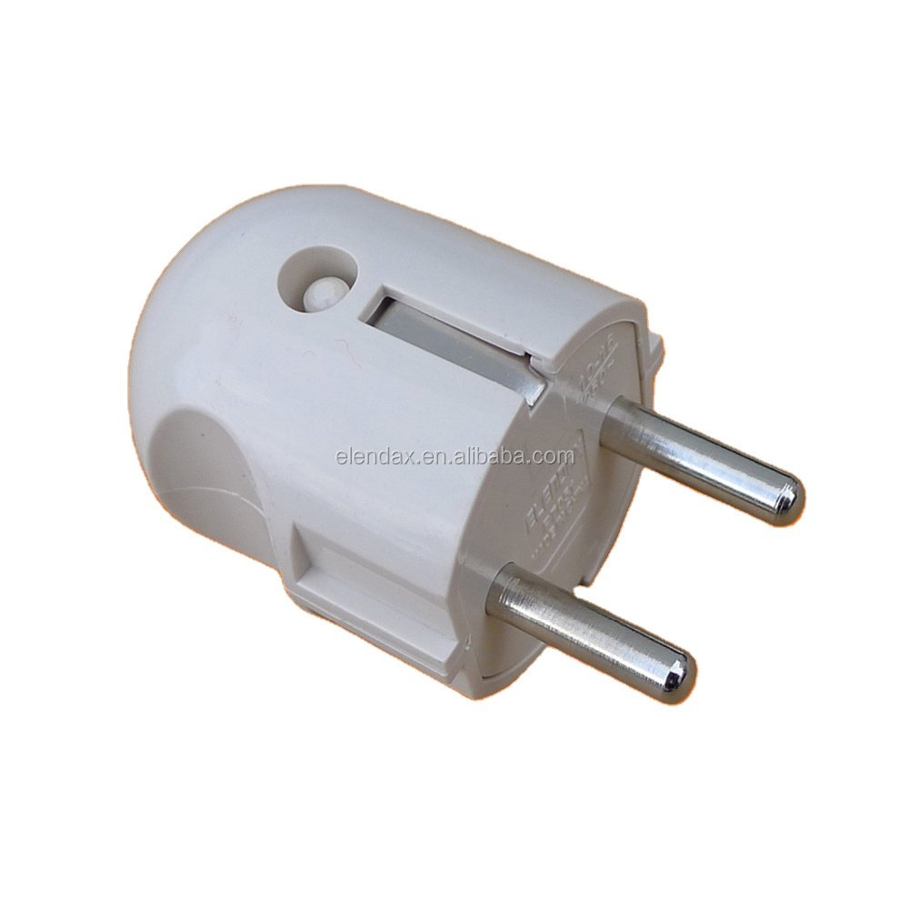 EU power supply 2 pin ground electric plug (P7051)