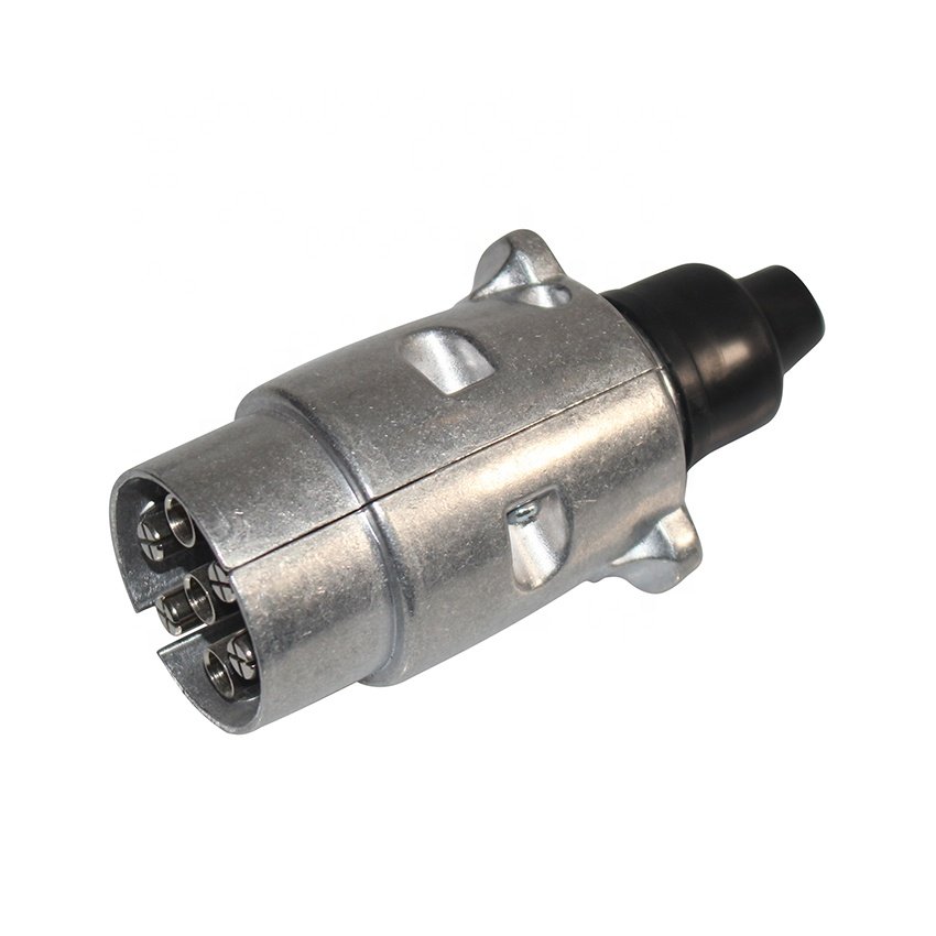 Heavy Duty Trailer Truck Parts 7 Pin Trailer Truck Connecter Plug Plated Nickel Trailer Converter For Truck