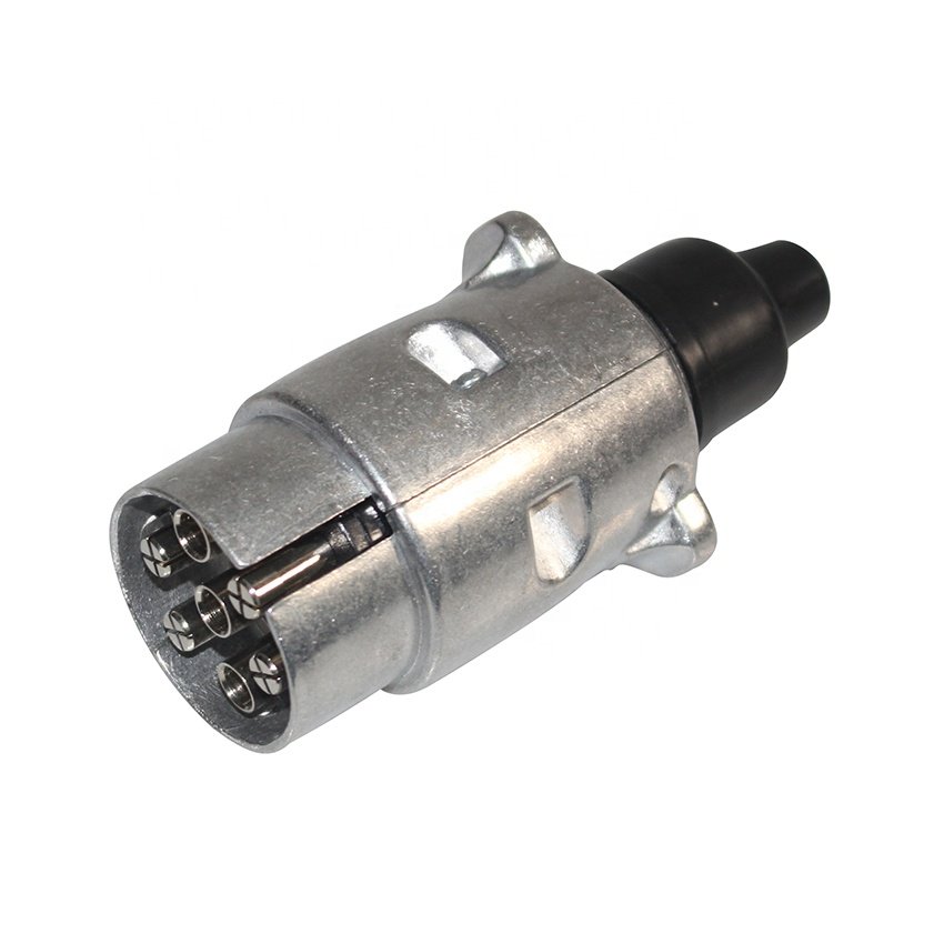 Heavy Duty Trailer Truck Parts 7 Pin Trailer Truck Connecter Plug Plated Nickel Trailer Converter For Truck