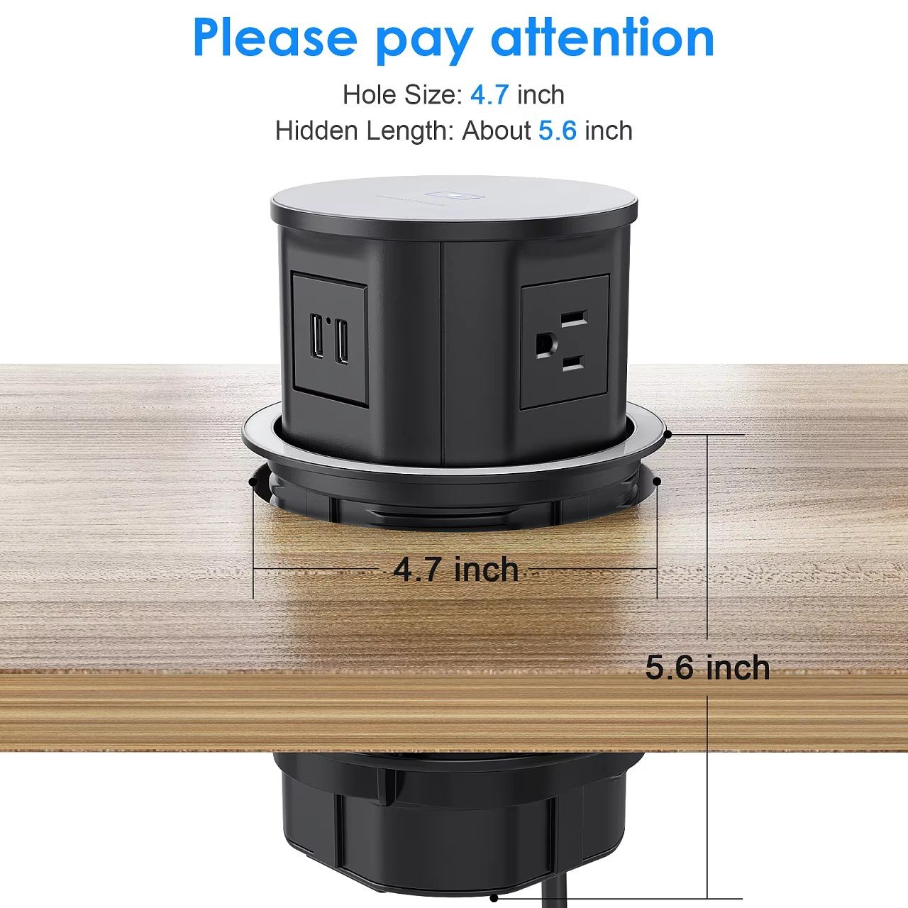 Newest Customized silver hidden motorized lifting pop up desk plug socket for kitchen countertop up and down lifting socket