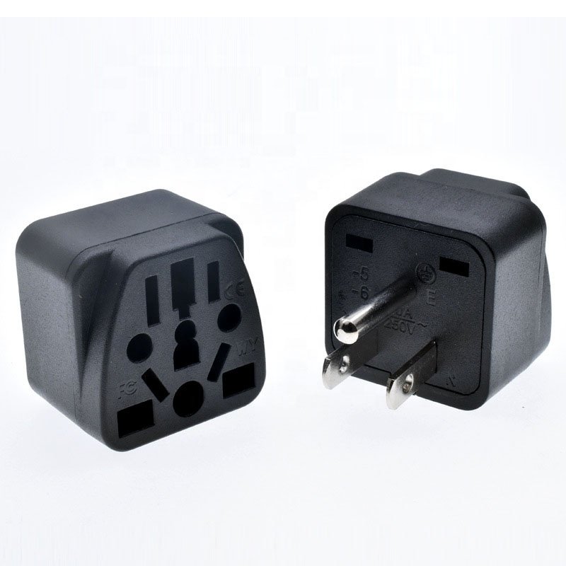 US/UK travel plug adapter wall outlet power charger converter socket