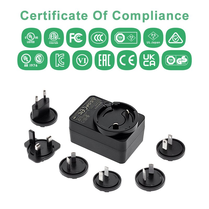 ac/dc Adapter Interchangeable USB Interchangeable Universal Adapter Plug Medical 1A 2A 2.4A 5V USB Power Adapter For POS Machine