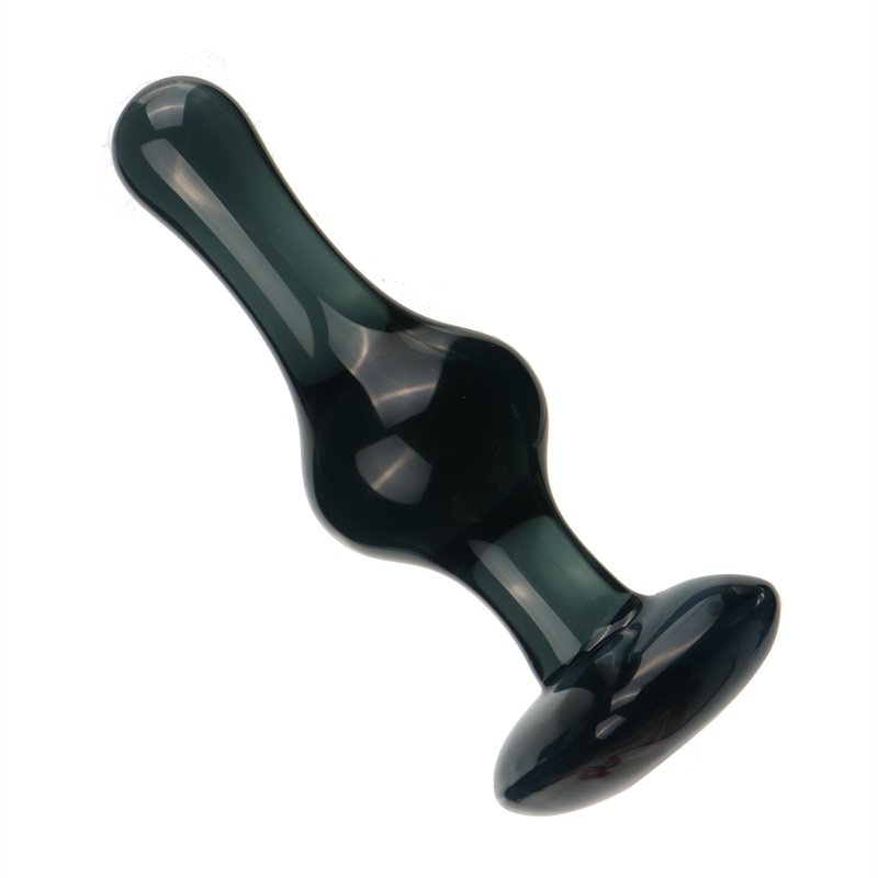Niusida healing crystals butt plug stones glass pink heart glass butt anal plug