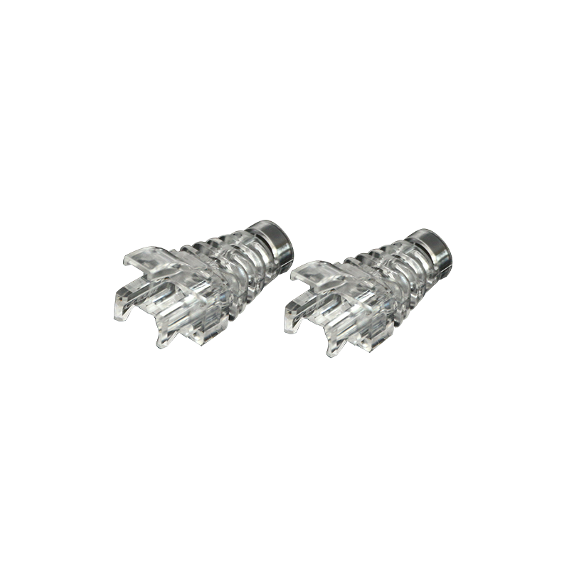 transparent color plug strain relief