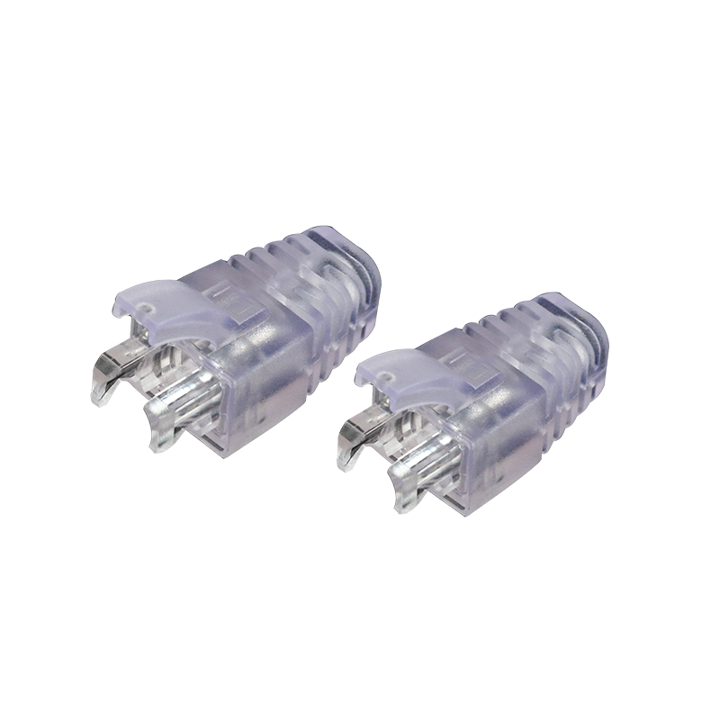 transparent color plug strain relief