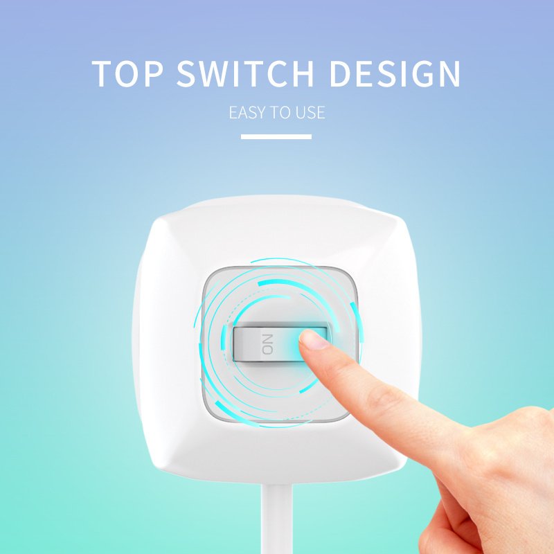 UK electric tower power strip switch extension lead board multi plug socket retractable extension cord with usb port