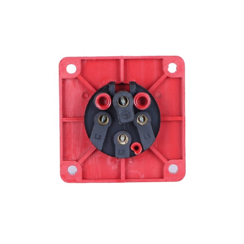 Panel Mount 380V 16A 4 Pin Industrial Appliance Inlet Plug