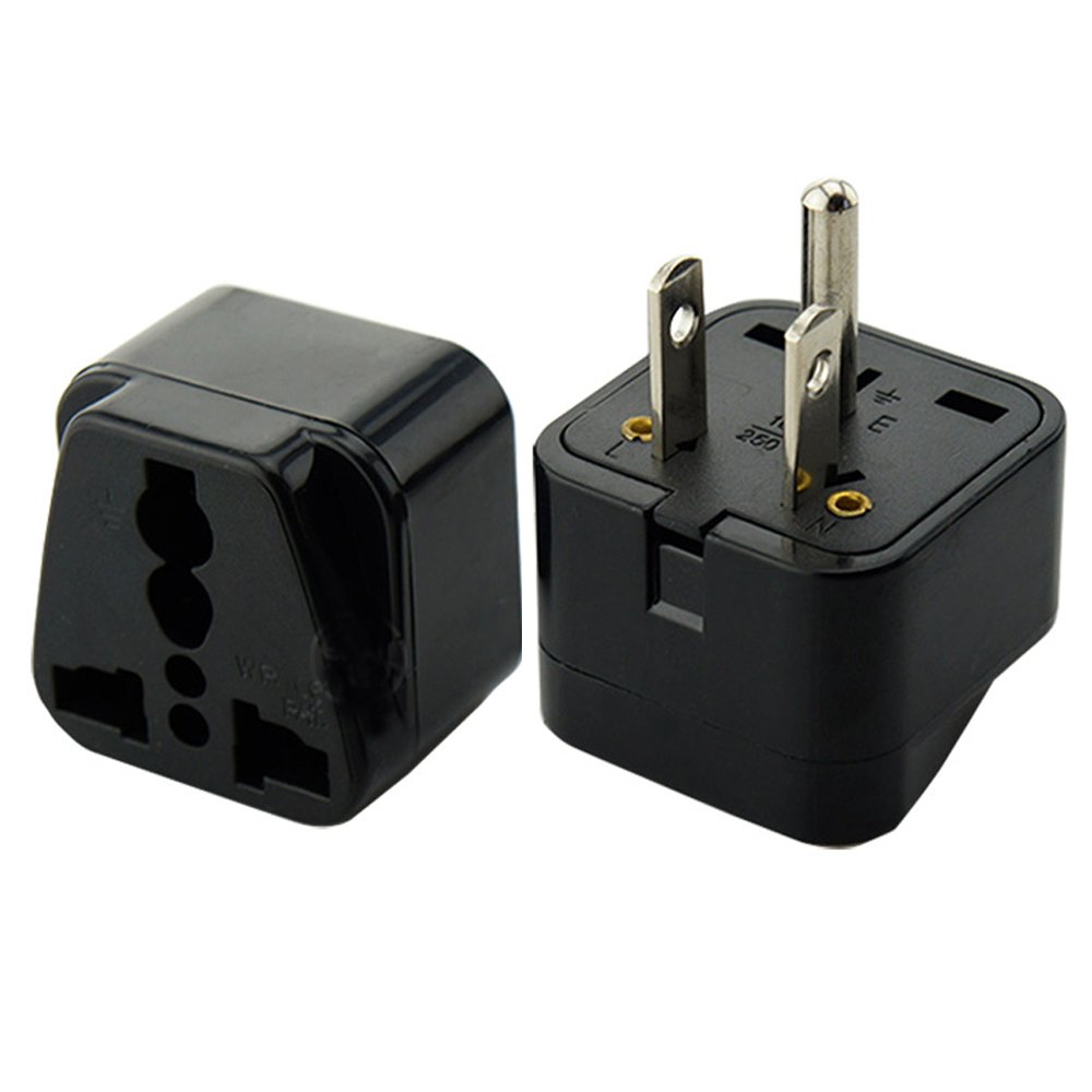 Universal 250v 10a UK AU US EU to US Japan United States Canada Philippines power adaptor plug Type B