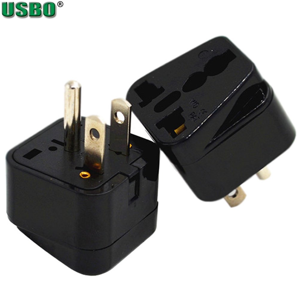 Universal 250v 10a UK AU US EU to US Japan United States Canada Philippines power adaptor plug Type B