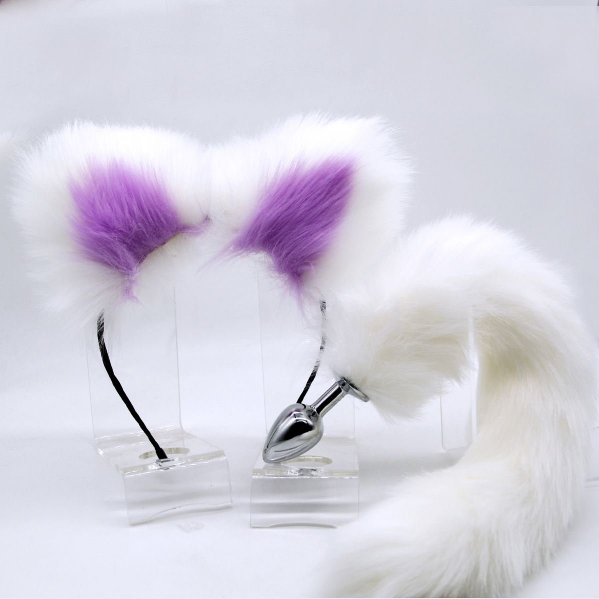 2022 Hot Sale Metal Vibration Anal Plug With Long Animal Tail Sex Toy Easy Clean For Sex Lift
