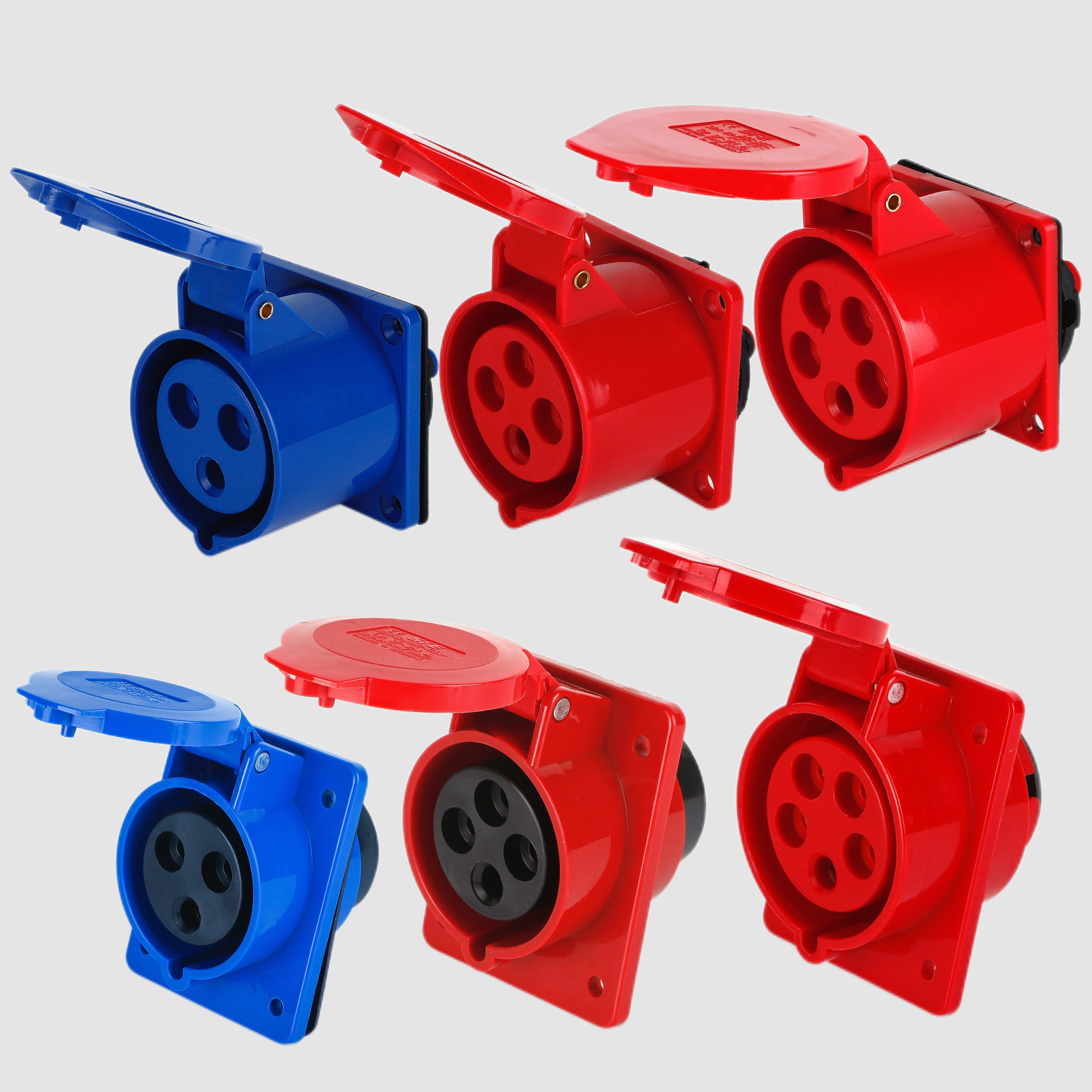 SFE SF series IP44 16A/32A 220-415V 6H 2P+E/3P+E/3P+N+E 3pin/4pin/5pin Single Phase/3 phase Industrial plug/connector/socket