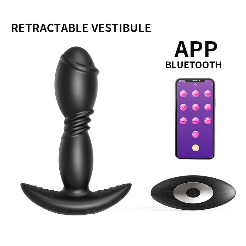 Deepspot APP Wireless Remote Control Rotating Anal Male Vibrators Anal Plug
