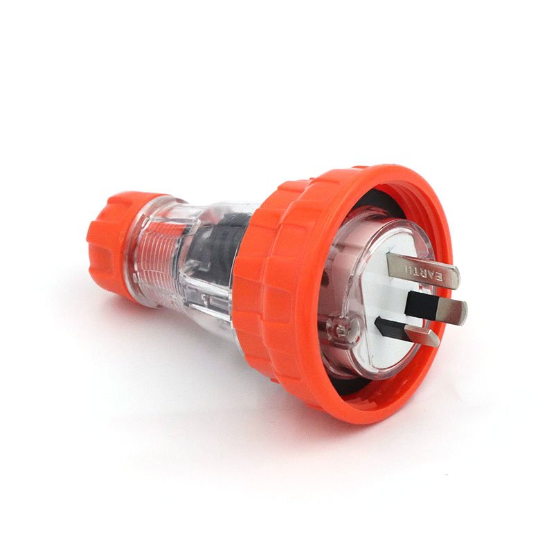 AS/NZS SAA Australian Standard IP66 56P310 10A 250V 3 Flat Pins Waterproof Industrial Plug