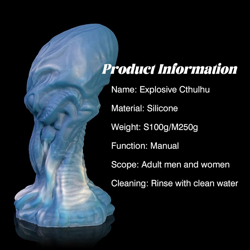 Monster Cthulhu dildo silicone anus plug back court deformed prostate anus monster butt plug SM sex toy for women