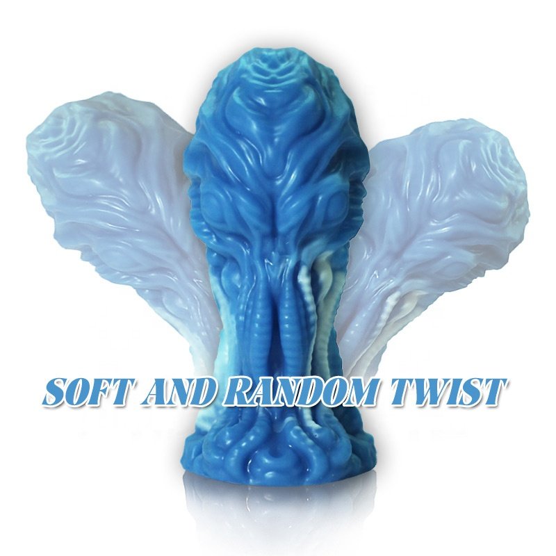 Monster Cthulhu dildo silicone anus plug back court deformed prostate anus monster butt plug SM sex toy for women