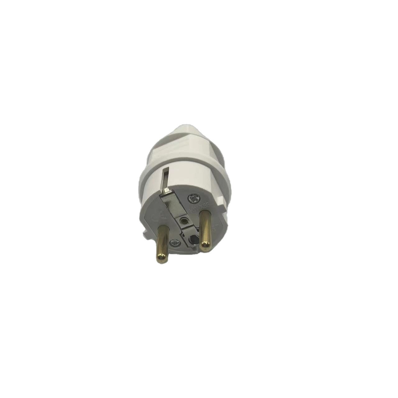 good price 250v 16a grounded male plug and eu Standard solid pin ELECTRICAL PLUG