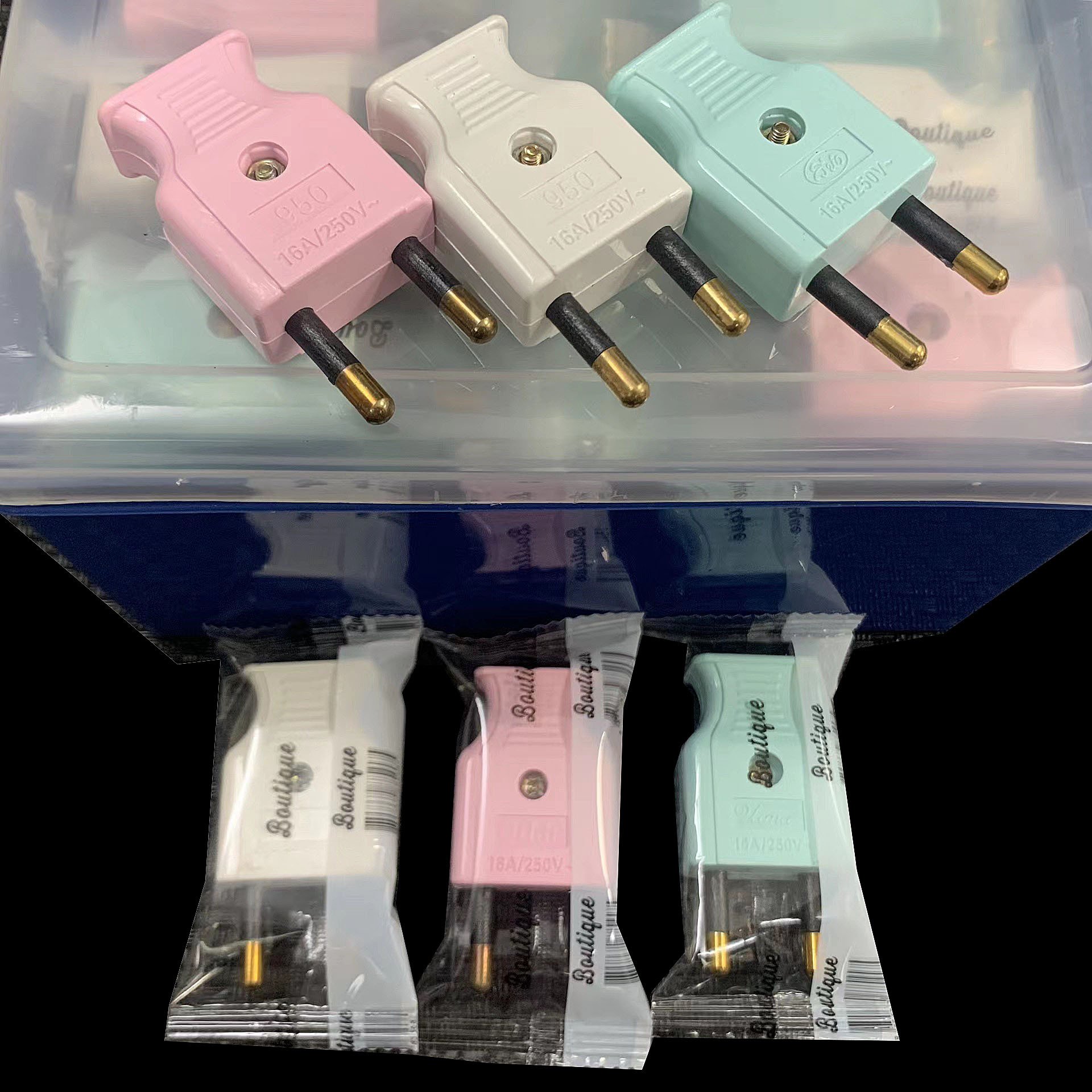Asia 2 Pin Electric Plug 2 Round Pin European Adaptor Plug