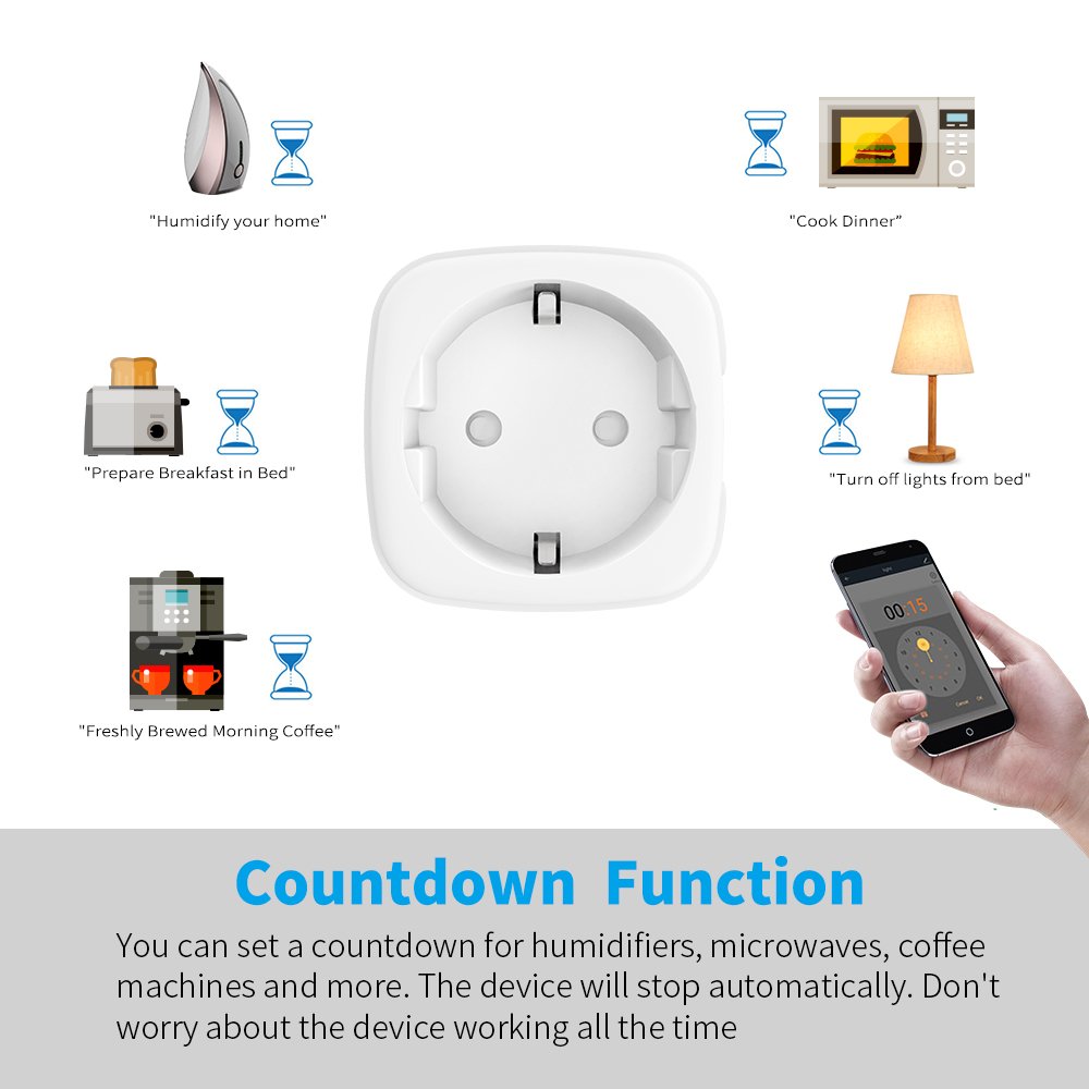 Wireless Remote Control Socket Plug AC 110V 220V 16A Standard With Round Remote For Home Appliances