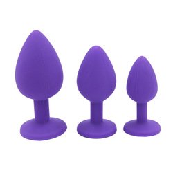 Factory Wholesale Sex Toys Stainless Steel with Jewel Anal Dilator Multi Size Anal Plug