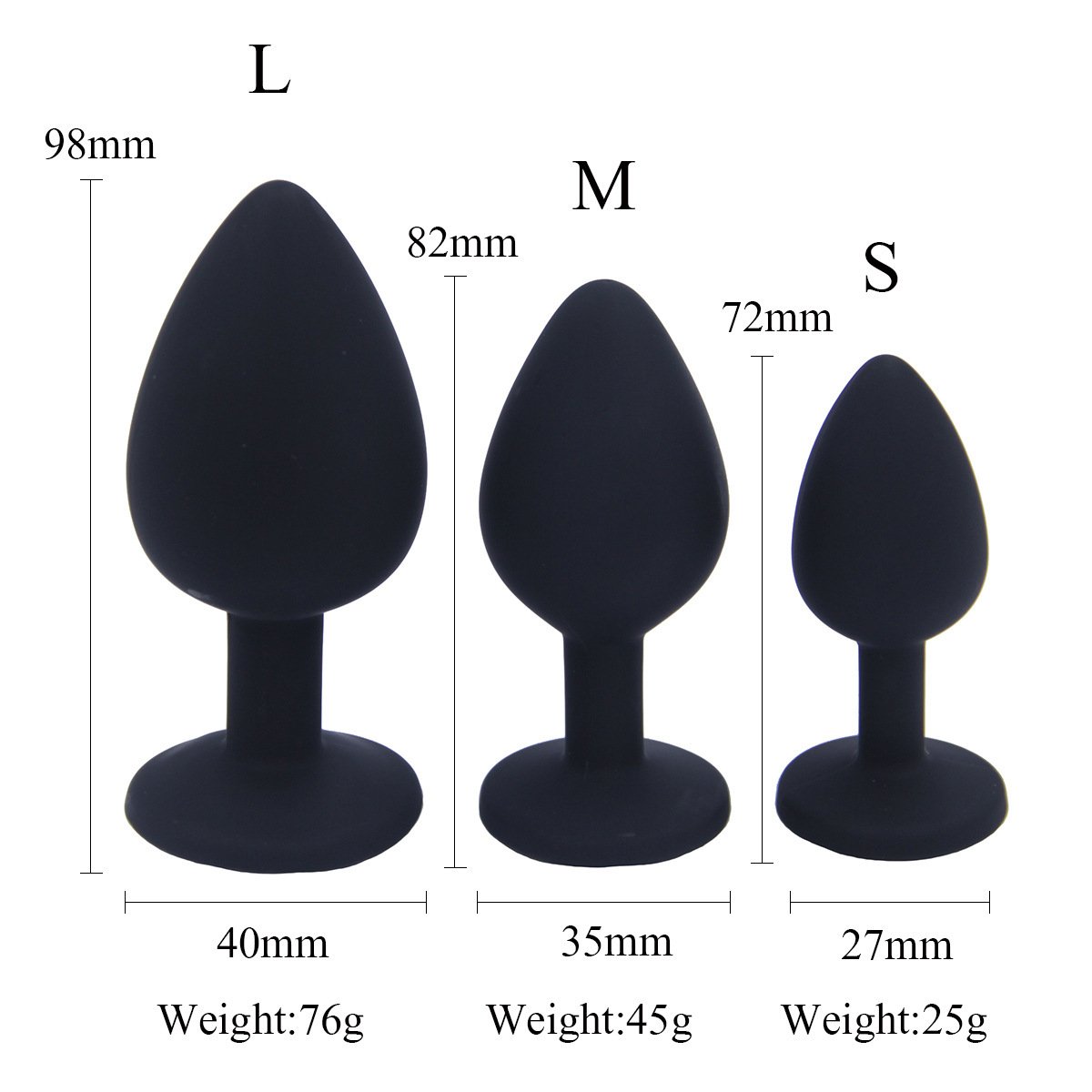 Factory Wholesale Sex Toys Stainless Steel with Jewel Anal Dilator Multi Size Anal Plug