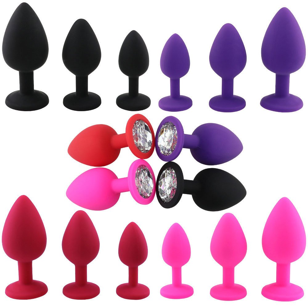 Factory Wholesale Sex Toys Stainless Steel with Jewel Anal Dilator Multi Size Anal Plug