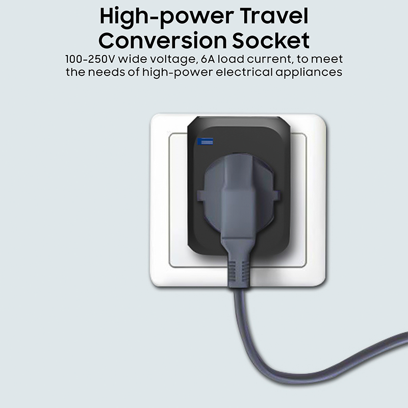 Multi Purpose Universal Travel Adaptor Travel Adapter With 2 USB And Type C US EU UK AUS Plug All In One