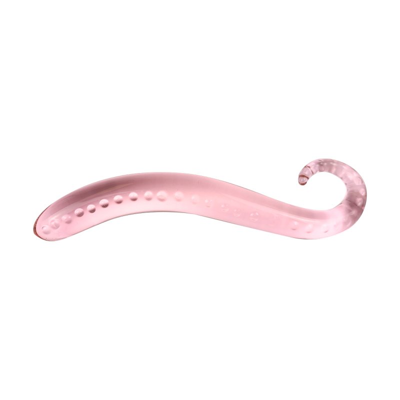 Hot Sale Glass Crystal Transparent Pink Seahorse Anal Plug Butt Plug Stimulation Dildo G Spot Sex Toy
