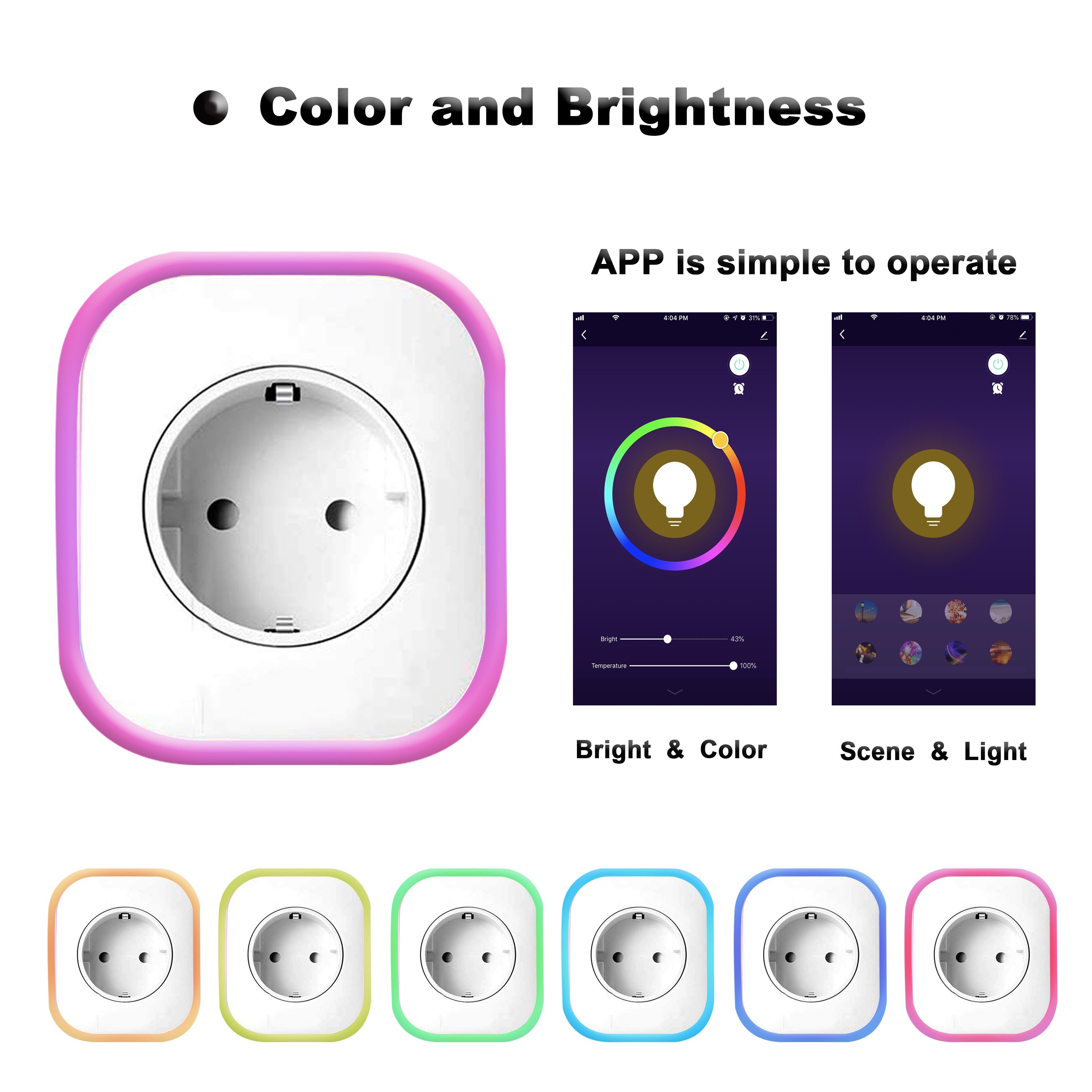 2019 EU UK Mini Wireless Outlet WiFi Smart Plug Compatible With Alexa Echo Google Home