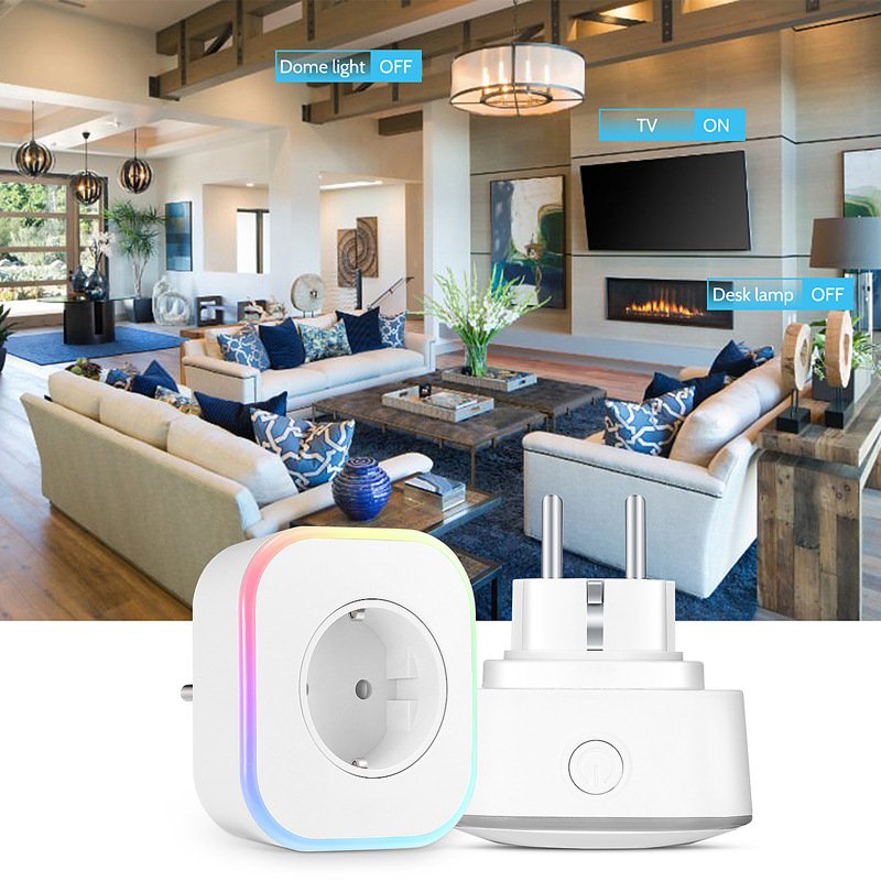 2019 EU UK Mini Wireless Outlet WiFi Smart Plug Compatible With Alexa Echo Google Home