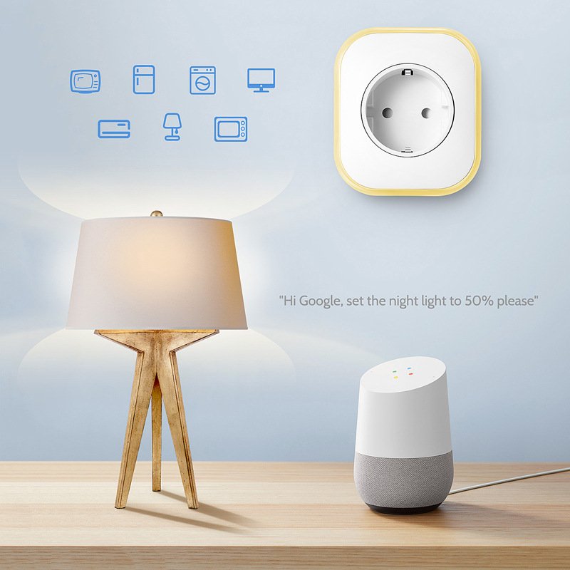 2019 EU UK Mini Wireless Outlet WiFi Smart Plug Compatible With Alexa Echo Google Home
