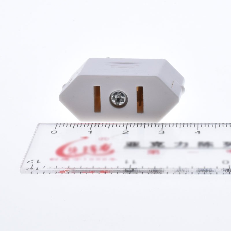 Manufacturer Supply mini US to EU plug adapter Travel European Swiss France Norway Flat 2 Pins to Round 2 Prongs Converter