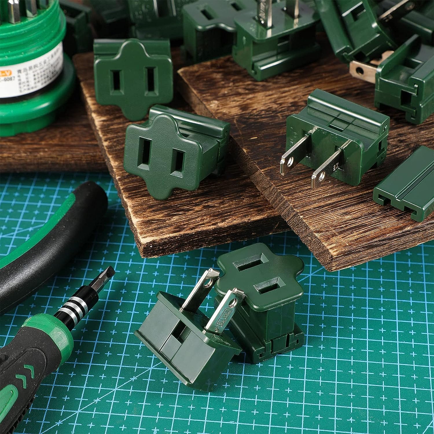 Guanyi UL 125V 6A 8A SPT-1 SPT-2 Male Female Electrical Gilbert Vampire Zip Plugs