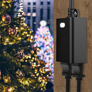 USA Standard Smart Wi-Fi Outlet Extender 2 PIN Socket Outlet 120V 15A Smart Plug with 2 Sockets
