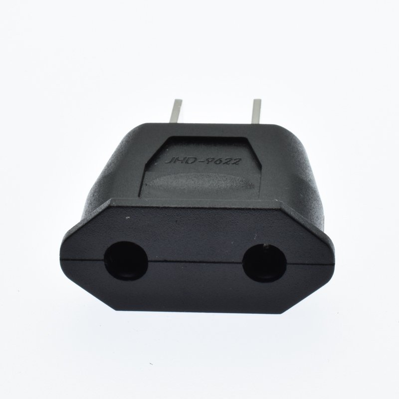 New products Hot portable AC power converter round 2 pins to flat 2 pins 250V 6A China EU to USA China plug adapter 9622