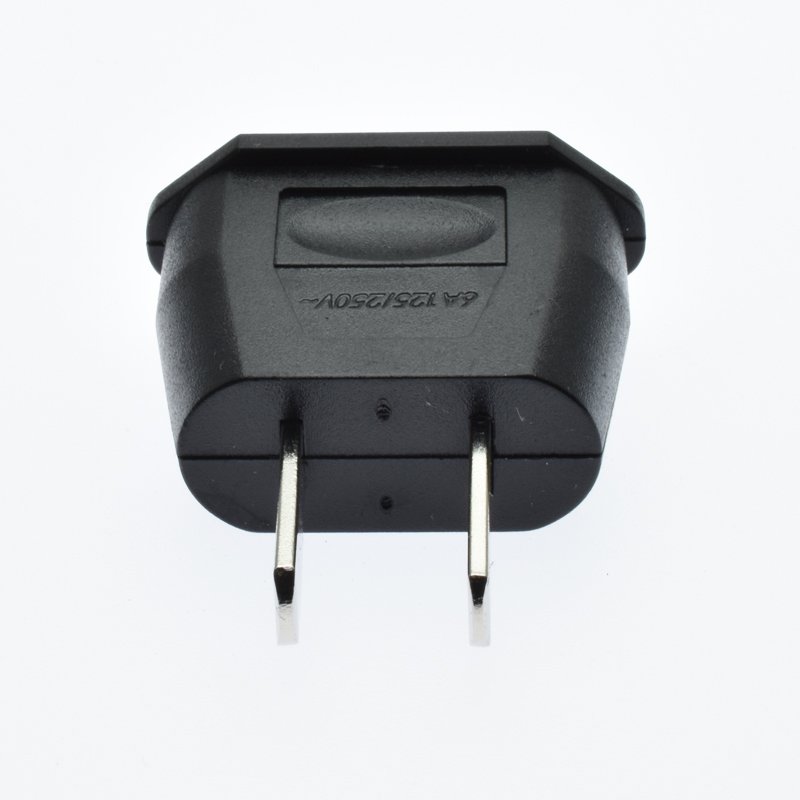 New products Hot portable AC power converter round 2 pins to flat 2 pins 250V 6A China EU to USA China plug adapter 9622