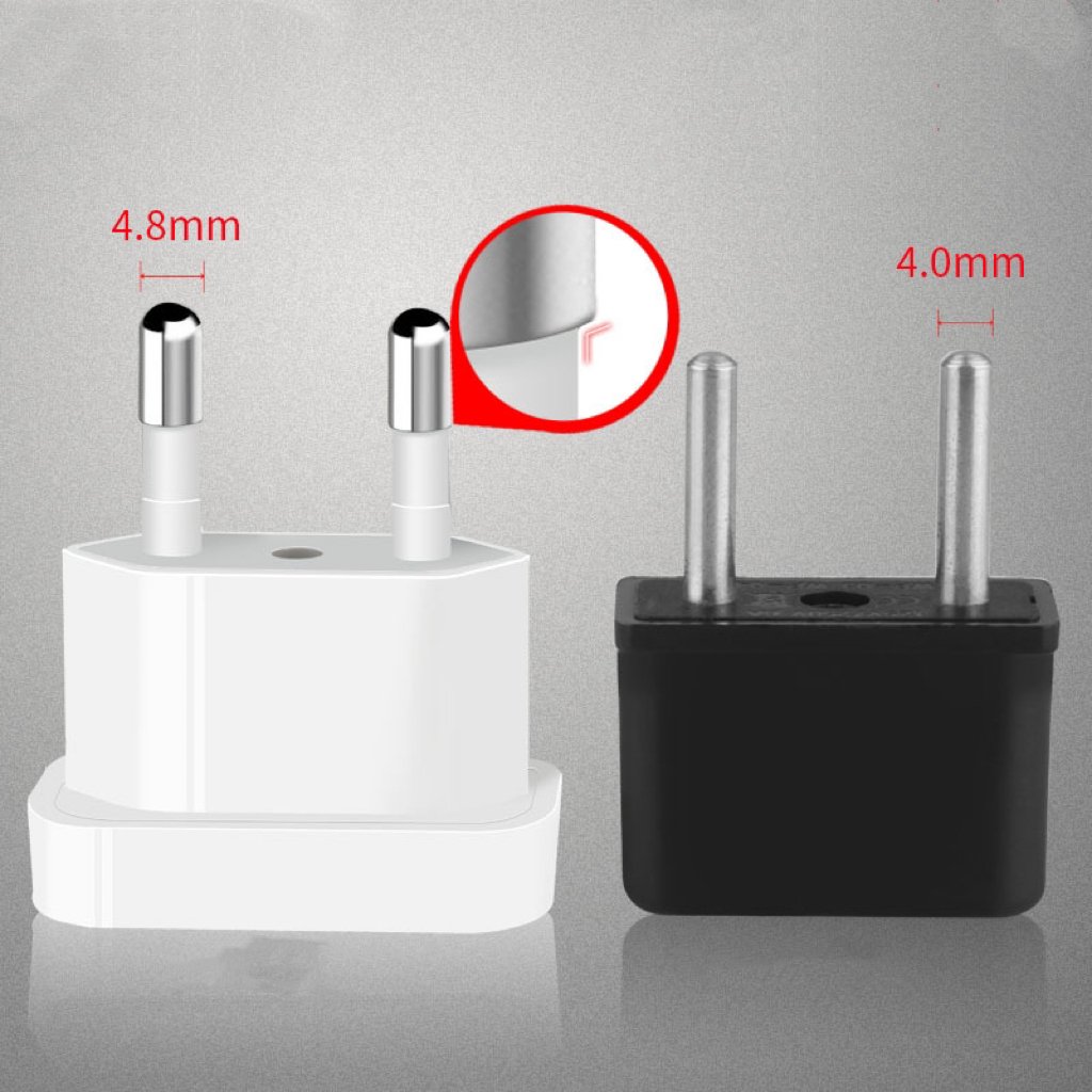 mini EU plug Factory Wholesales Universal travel EU adapter Round 2 pins conversion adapter US to EU