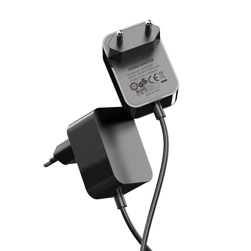 5V 1A European standard CE GS ROHS certification high-end DC plug wall power adapter EU switching power supply