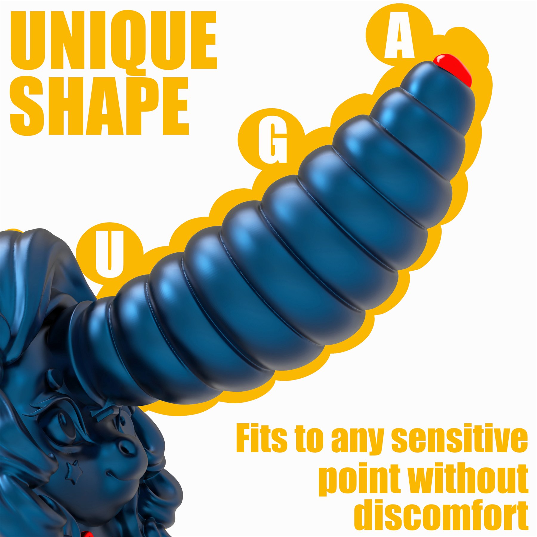 Aimitoy Realistic Colorful Dildo Female Masturbation Suction Cup Long Butt Plug Unicorn Fantasy Dildo Silicone Soft Anal Plug