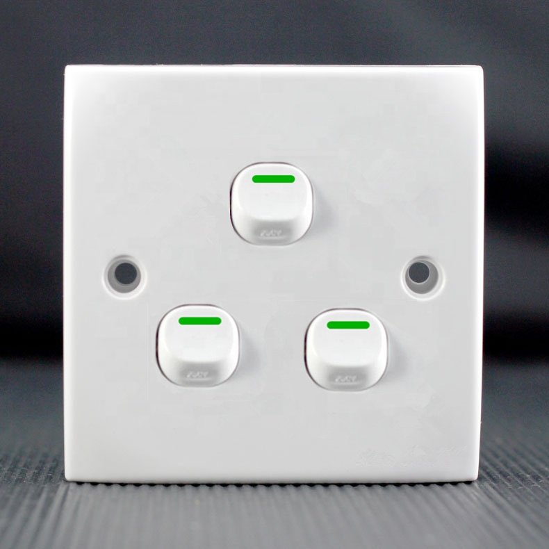 Chittagong Exquisite Appearance Wall Switch Plug Socket Plate Outlet 6 pin socket JK