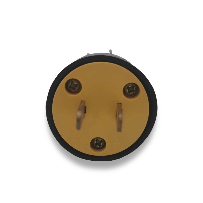 Manufacturers direct sales South America yellow household industrial 125V 15A wiring plug