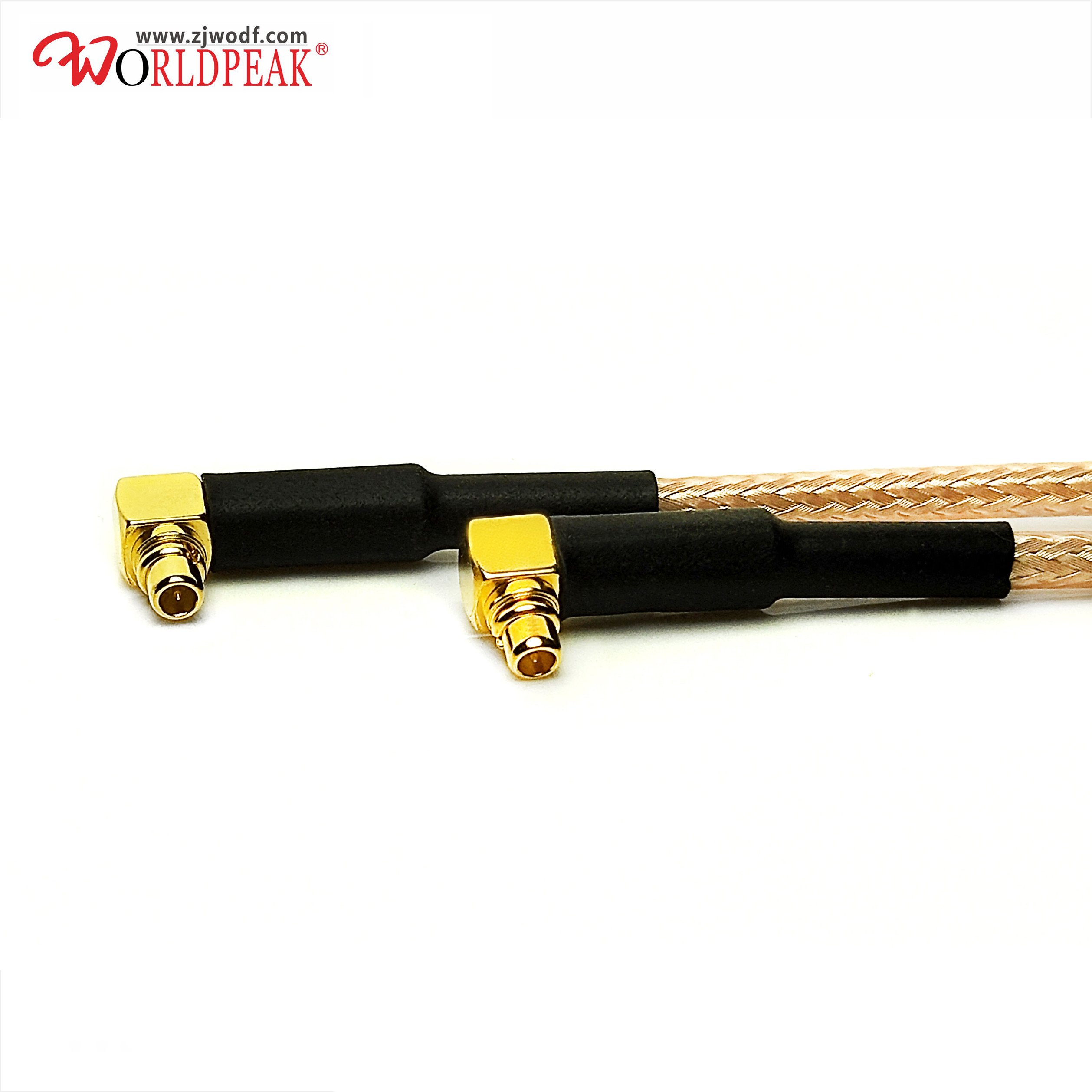 RG178 1.13mm micro coaxial extension cable MMCX Male plug Right Angle 90deg to IPEX UFL MHF 1 pigtail cable