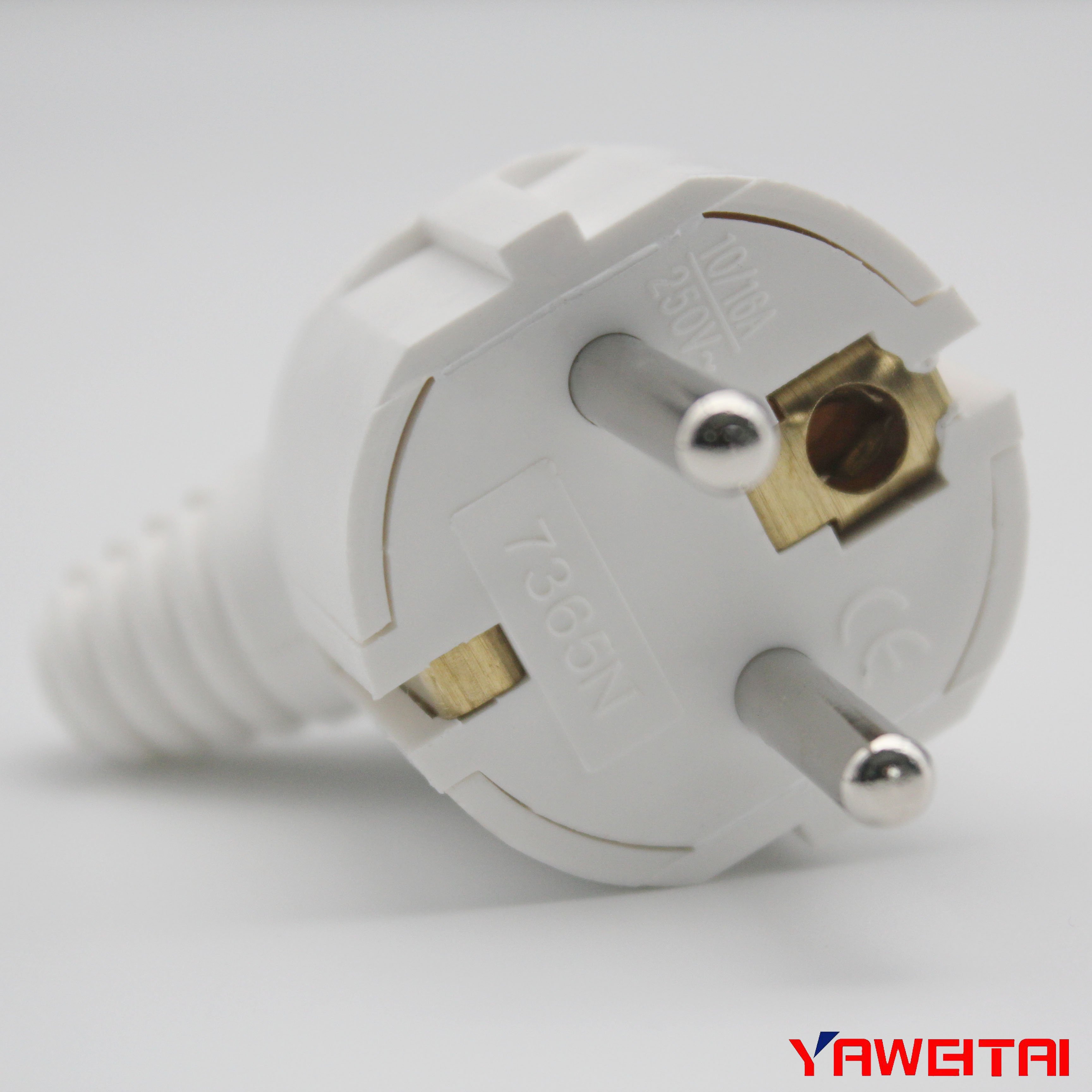YW--7365N european plug with earthing europe power plug french plug