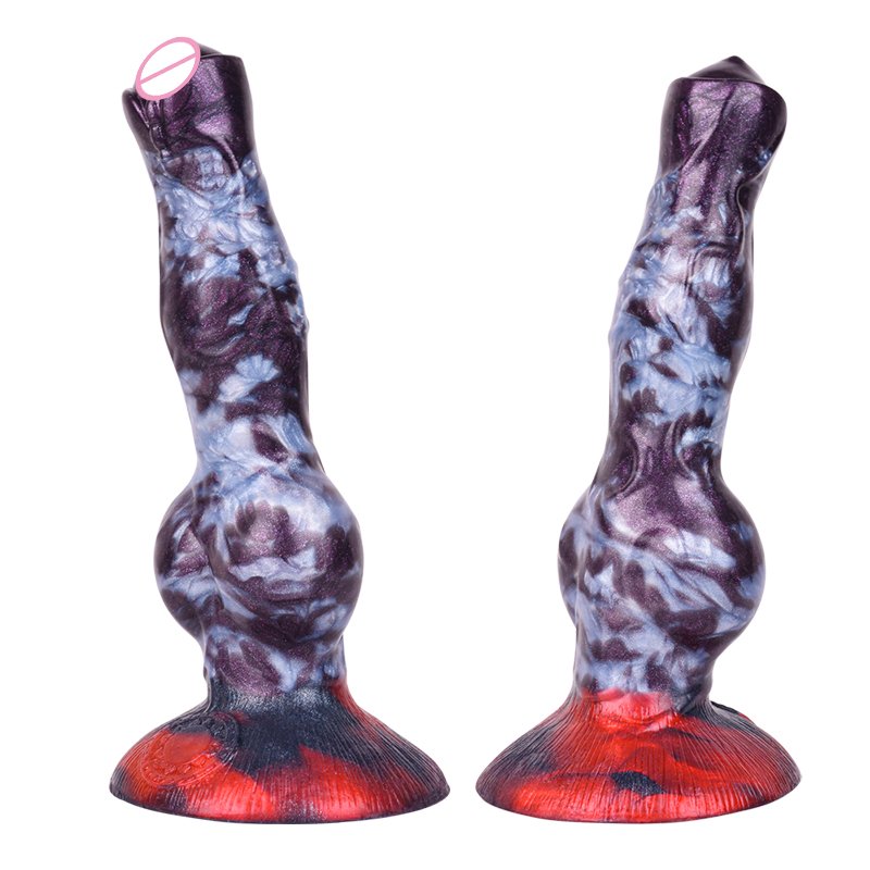 8.27 Inch Big Dog Dildo With Suction Cup Silicone animal anal plug for woman masturbation New realistic dog knot dildo sex toys