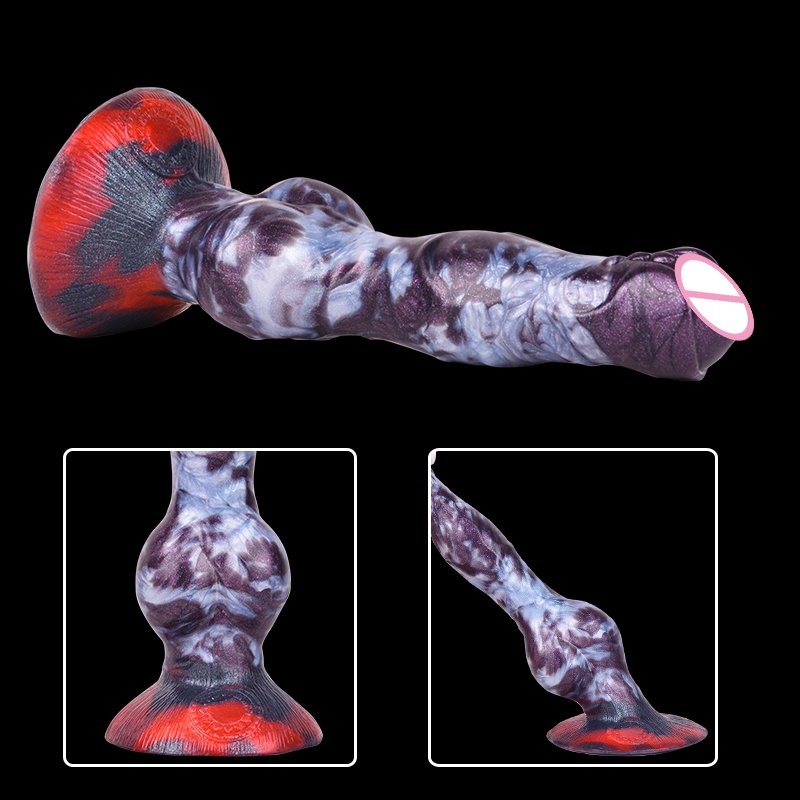 8.27 Inch Big Dog Dildo With Suction Cup Silicone animal anal plug for woman masturbation New realistic dog knot dildo sex toys