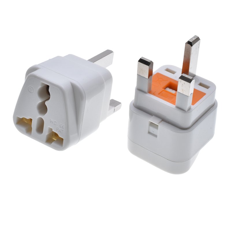New universal to UK plug adapter 13A250V Type-G Copper BS England travel EU US AU to UK Singapore Malaysia electric converter